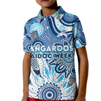Personalised Kangaroos NAIDOC Week 2024 Kid Polo Shirt Aussie Aboriginal Art
