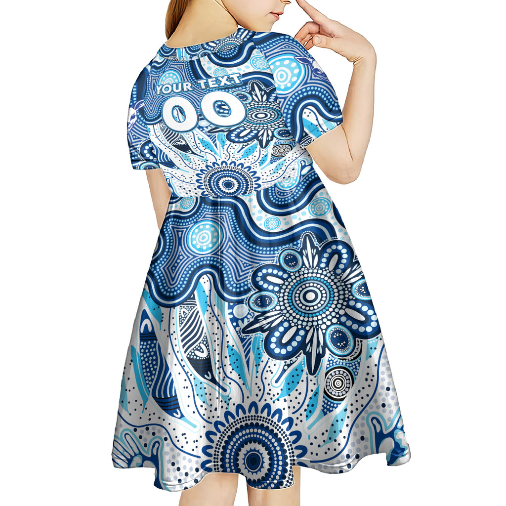 Personalised Kangaroos NAIDOC Week 2024 Kid Short Sleeve Dress Aussie Aboriginal Art