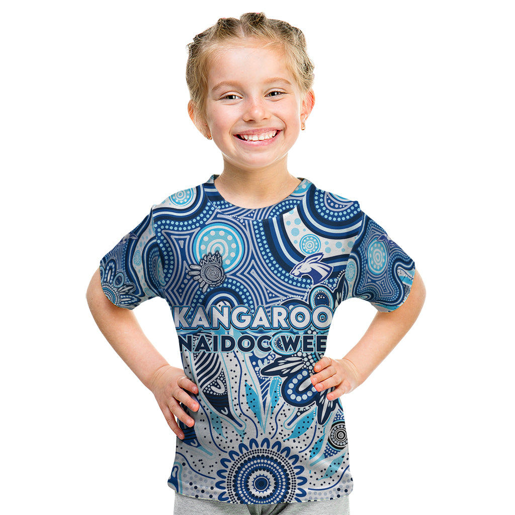 Personalised Kangaroos NAIDOC Week 2024 Kid T Shirt Aussie Aboriginal Art