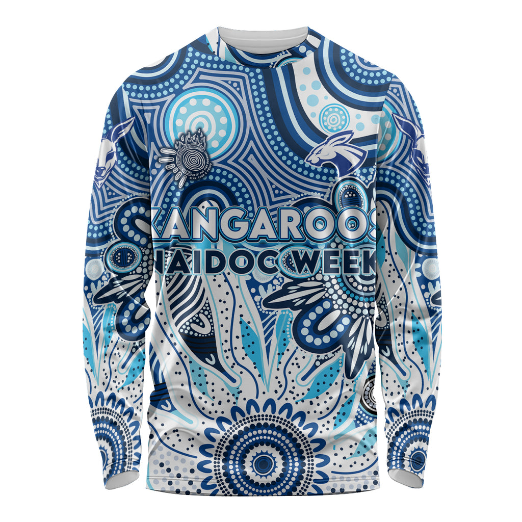 Personalised Kangaroos NAIDOC Week 2024 Long Sleeve Shirt Aussie Aboriginal Art