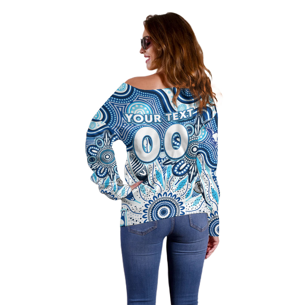 Personalised Kangaroos NAIDOC Week 2024 Off Shoulder Sweater Aussie Aboriginal Art