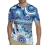 Personalised Kangaroos NAIDOC Week 2024 Rugby Jersey Aussie Aboriginal Art