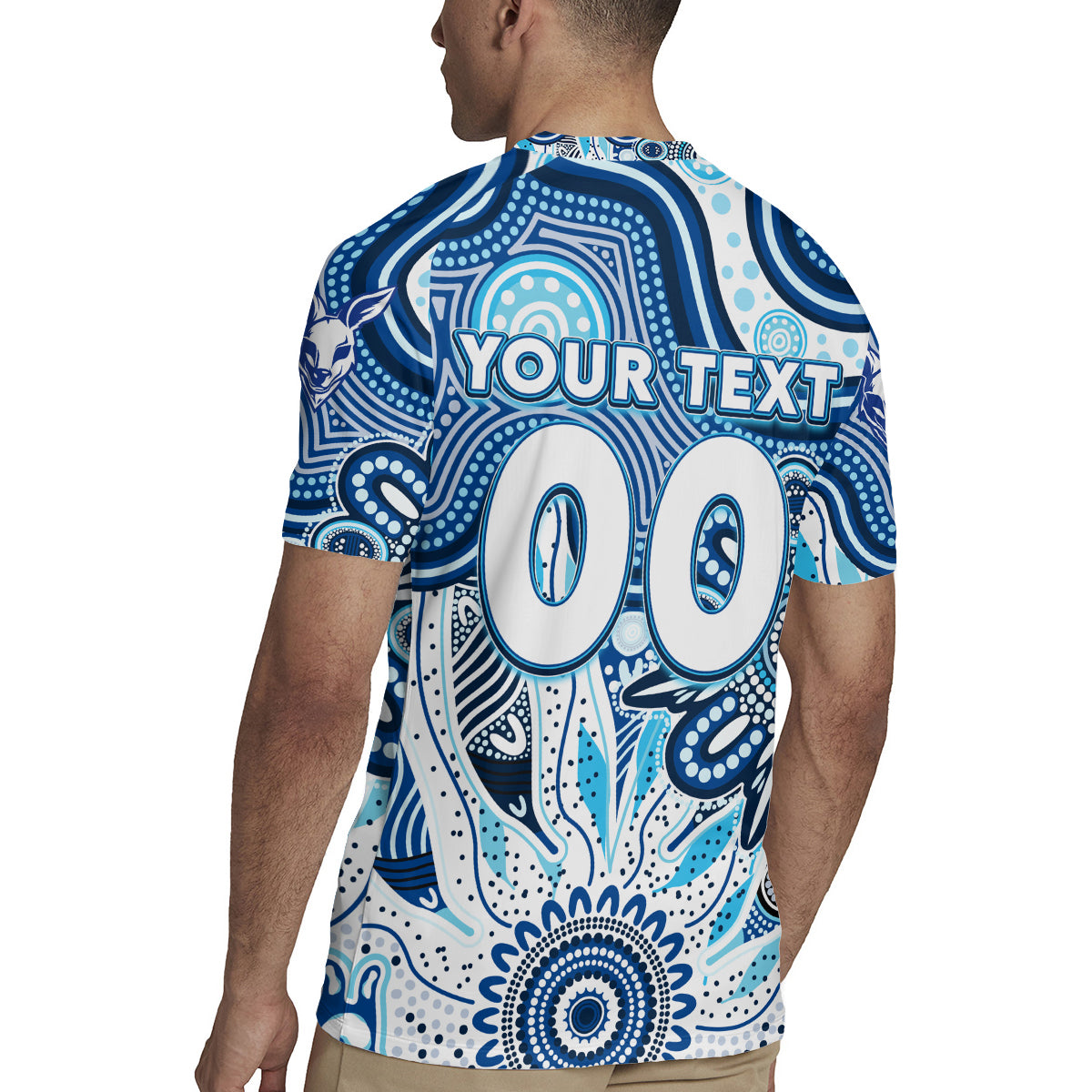 Personalised Kangaroos NAIDOC Week 2024 Rugby Jersey Aussie Aboriginal Art
