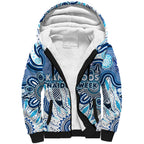 Personalised Kangaroos NAIDOC Week 2024 Sherpa Hoodie Aussie Aboriginal Art