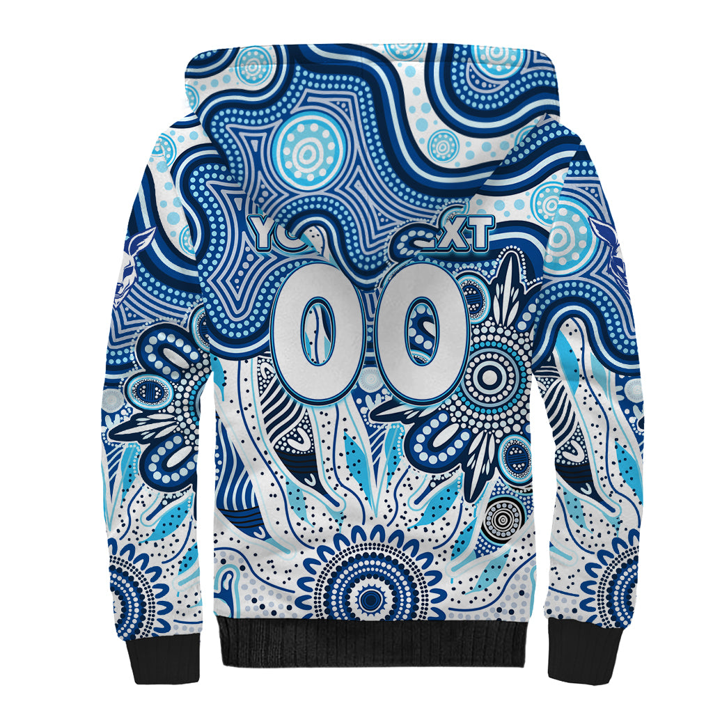 Personalised Kangaroos NAIDOC Week 2024 Sherpa Hoodie Aussie Aboriginal Art