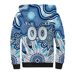 Personalised Kangaroos NAIDOC Week 2024 Sherpa Hoodie Aussie Aboriginal Art