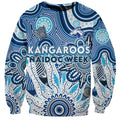 Personalised Kangaroos NAIDOC Week 2024 Sweatshirt Aussie Aboriginal Art