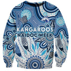 Personalised Kangaroos NAIDOC Week 2024 Sweatshirt Aussie Aboriginal Art