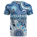 Personalised Kangaroos NAIDOC Week 2024 T Shirt Aussie Aboriginal Art