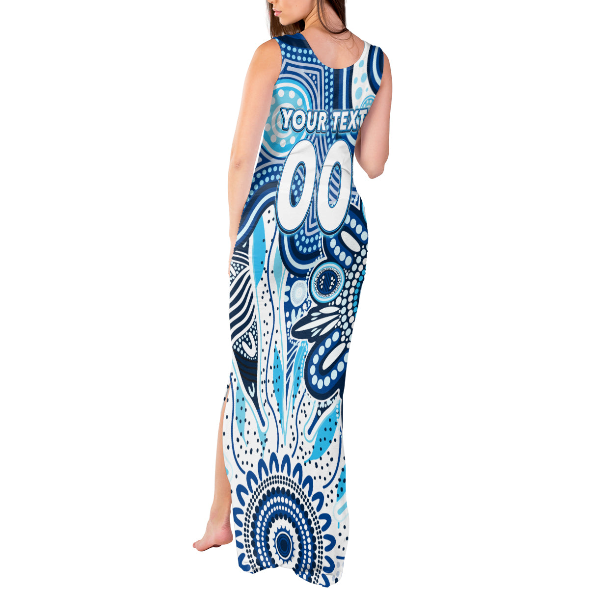 Personalised Kangaroos NAIDOC Week 2024 Tank Maxi Dress Aussie Aboriginal Art