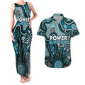 Personalised Power NAIDOC Week 2024 Couples Matching Tank Maxi Dress and Hawaiian Shirt Aussie Aboriginal Art
