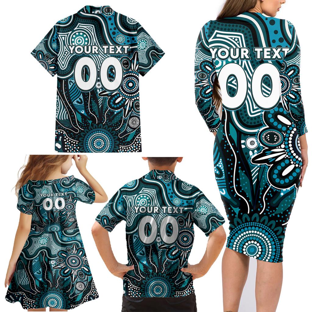 Personalised Power NAIDOC Week 2024 Family Matching Long Sleeve Bodycon Dress and Hawaiian Shirt Aussie Aboriginal Art