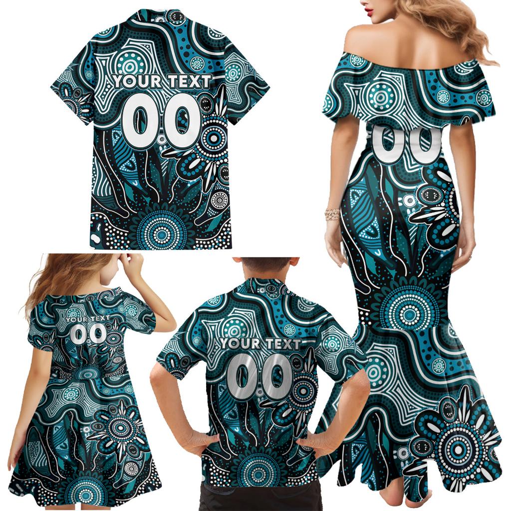 Personalised Power NAIDOC Week 2024 Family Matching Mermaid Dress and Hawaiian Shirt Aussie Aboriginal Art