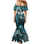 Personalised Power NAIDOC Week 2024 Family Matching Mermaid Dress and Hawaiian Shirt Aussie Aboriginal Art
