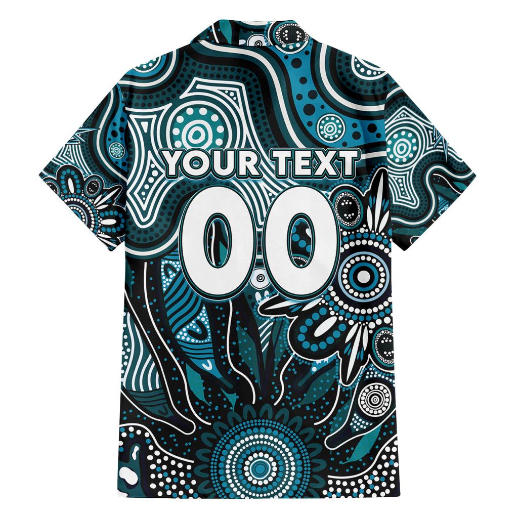 Personalised Power NAIDOC Week 2024 Family Matching Off The Shoulder Long Sleeve Dress and Hawaiian Shirt Aussie Aboriginal Art