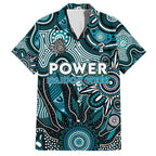 Personalised Power NAIDOC Week 2024 Family Matching Off Shoulder Short Dress and Hawaiian Shirt Aussie Aboriginal Art