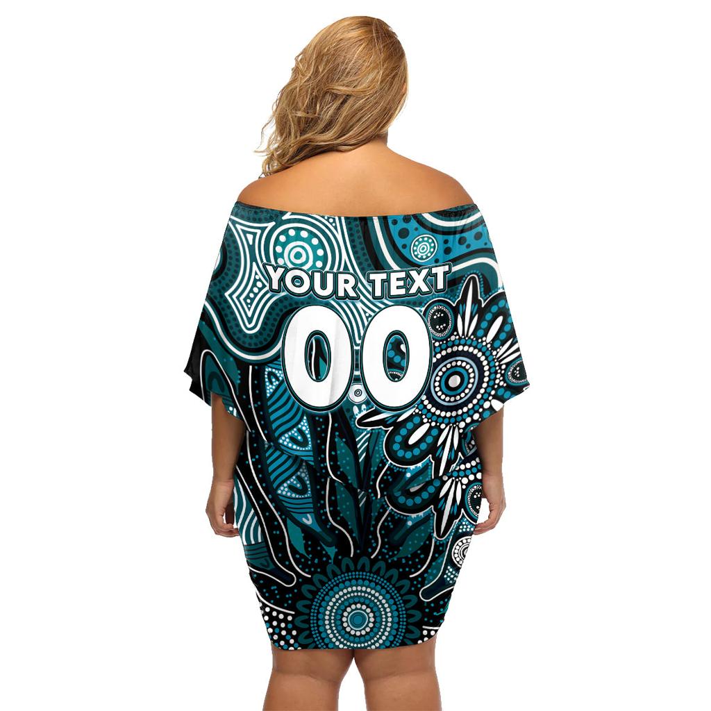 Personalised Power NAIDOC Week 2024 Family Matching Off Shoulder Short Dress and Hawaiian Shirt Aussie Aboriginal Art