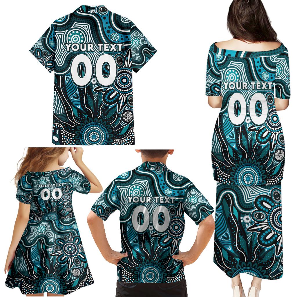 Personalised Power NAIDOC Week 2024 Family Matching Puletasi and Hawaiian Shirt Aussie Aboriginal Art