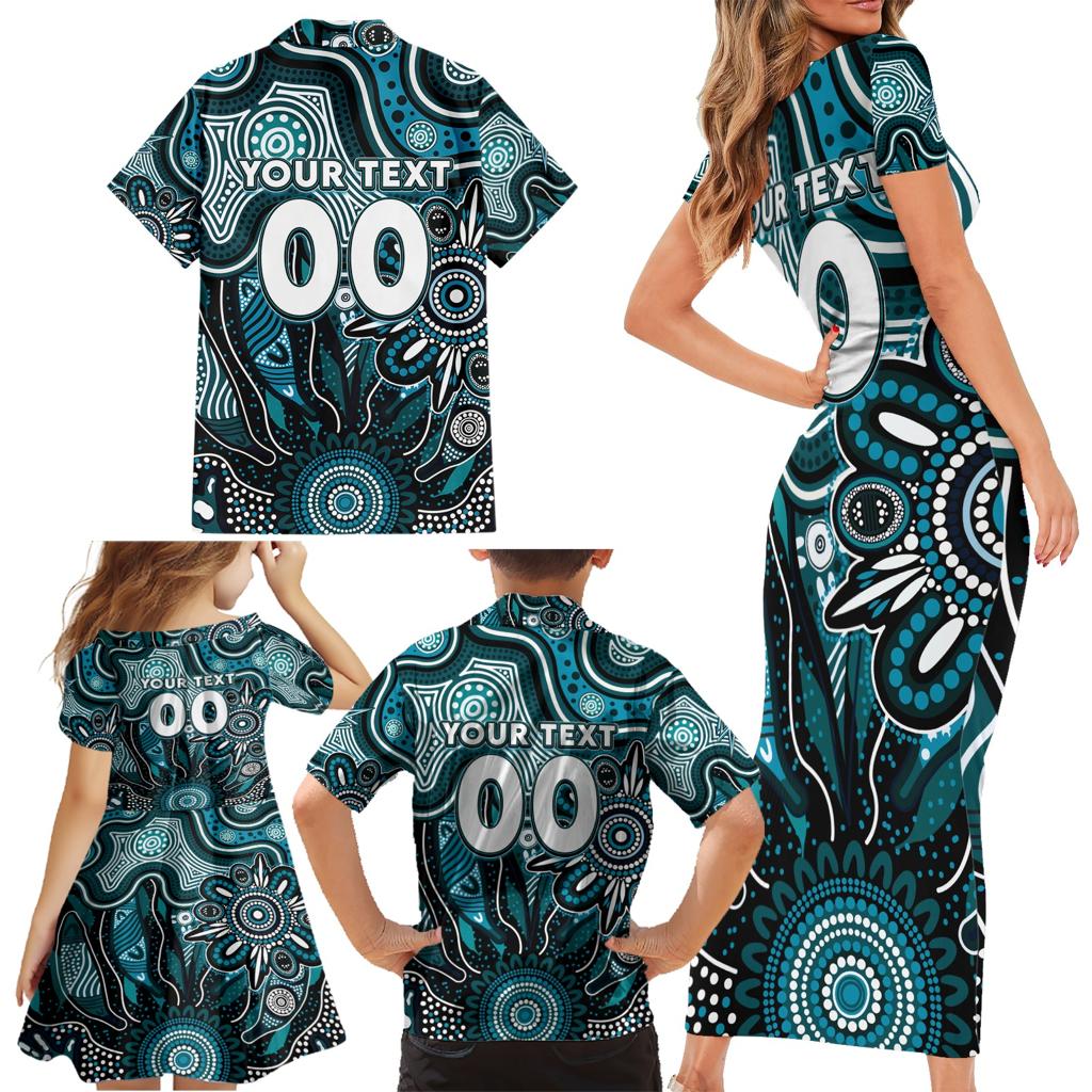 Personalised Power NAIDOC Week 2024 Family Matching Short Sleeve Bodycon Dress and Hawaiian Shirt Aussie Aboriginal Art