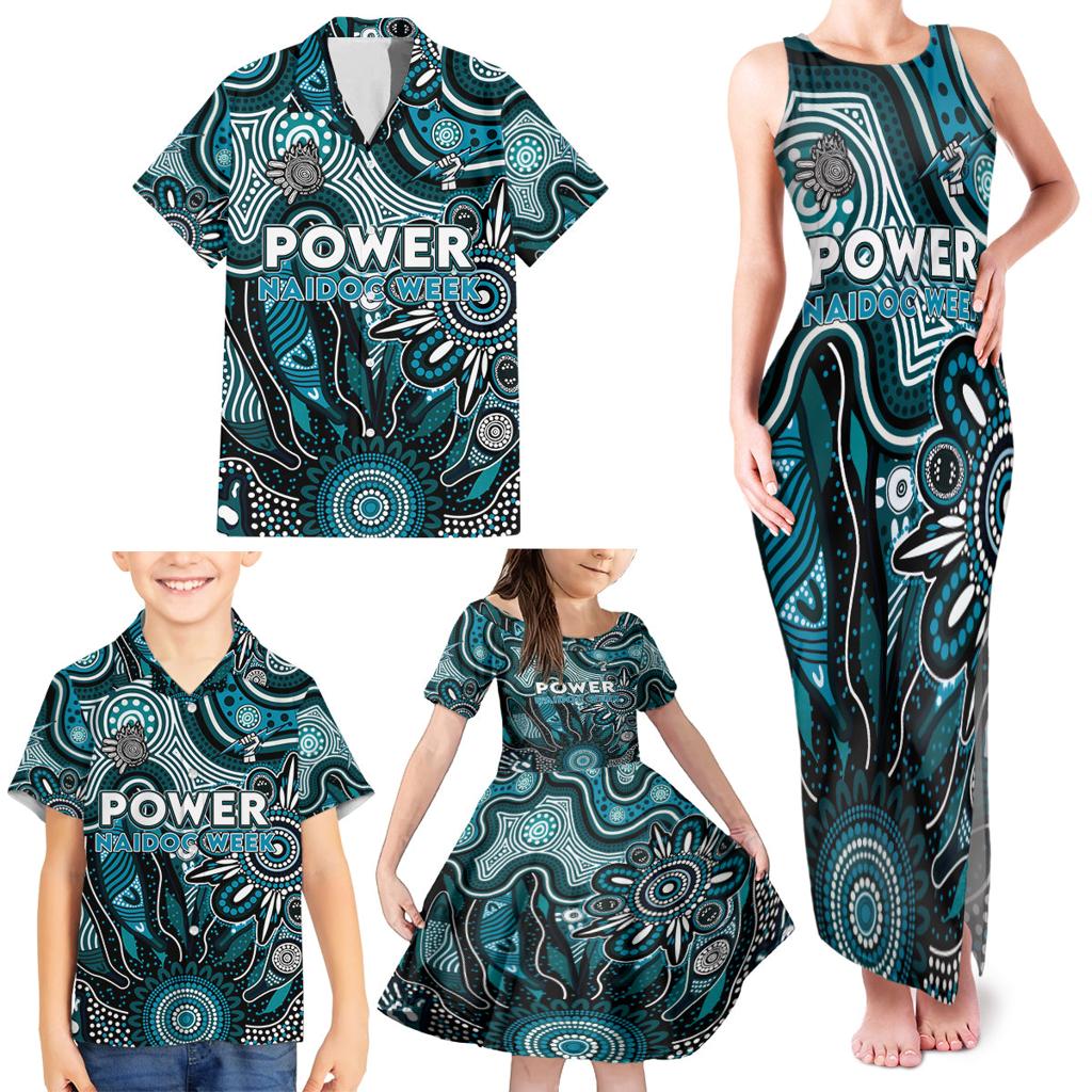 Personalised Power NAIDOC Week 2024 Family Matching Tank Maxi Dress and Hawaiian Shirt Aussie Aboriginal Art