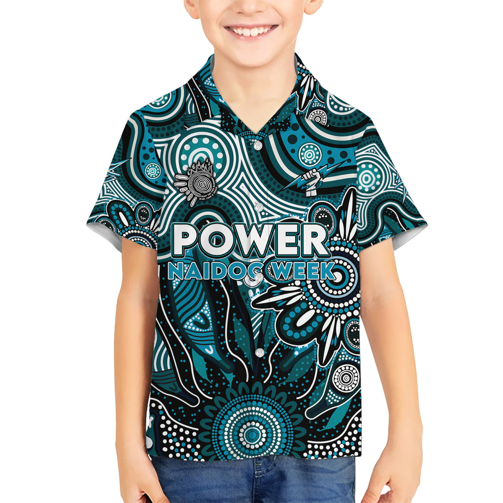 Personalised Power NAIDOC Week 2024 Kid Hawaiian Shirt Aussie Aboriginal Art