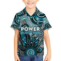 Personalised Power NAIDOC Week 2024 Kid Hawaiian Shirt Aussie Aboriginal Art