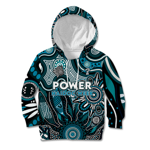 Personalised Power NAIDOC Week 2024 Kid Hoodie Aussie Aboriginal Art