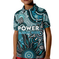 Personalised Power NAIDOC Week 2024 Kid Polo Shirt Aussie Aboriginal Art