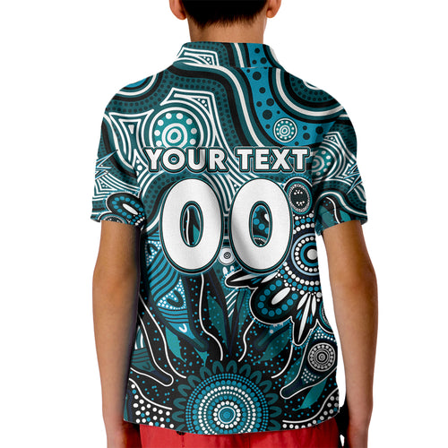 Personalised Power NAIDOC Week 2024 Kid Polo Shirt Aussie Aboriginal Art