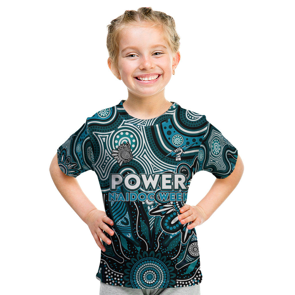 Personalised Power NAIDOC Week 2024 Kid T Shirt Aussie Aboriginal Art