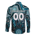 Personalised Power NAIDOC Week 2024 Long Sleeve Button Shirt Aussie Aboriginal Art