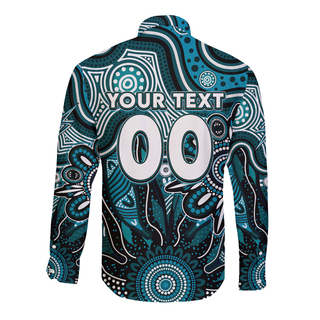 Personalised Power NAIDOC Week 2024 Long Sleeve Button Shirt Aussie Aboriginal Art