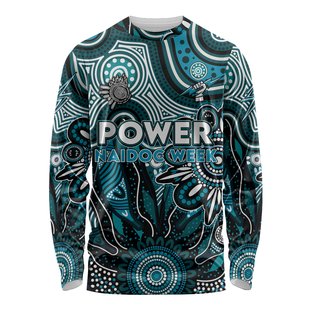 Personalised Power NAIDOC Week 2024 Long Sleeve Shirt Aussie Aboriginal Art
