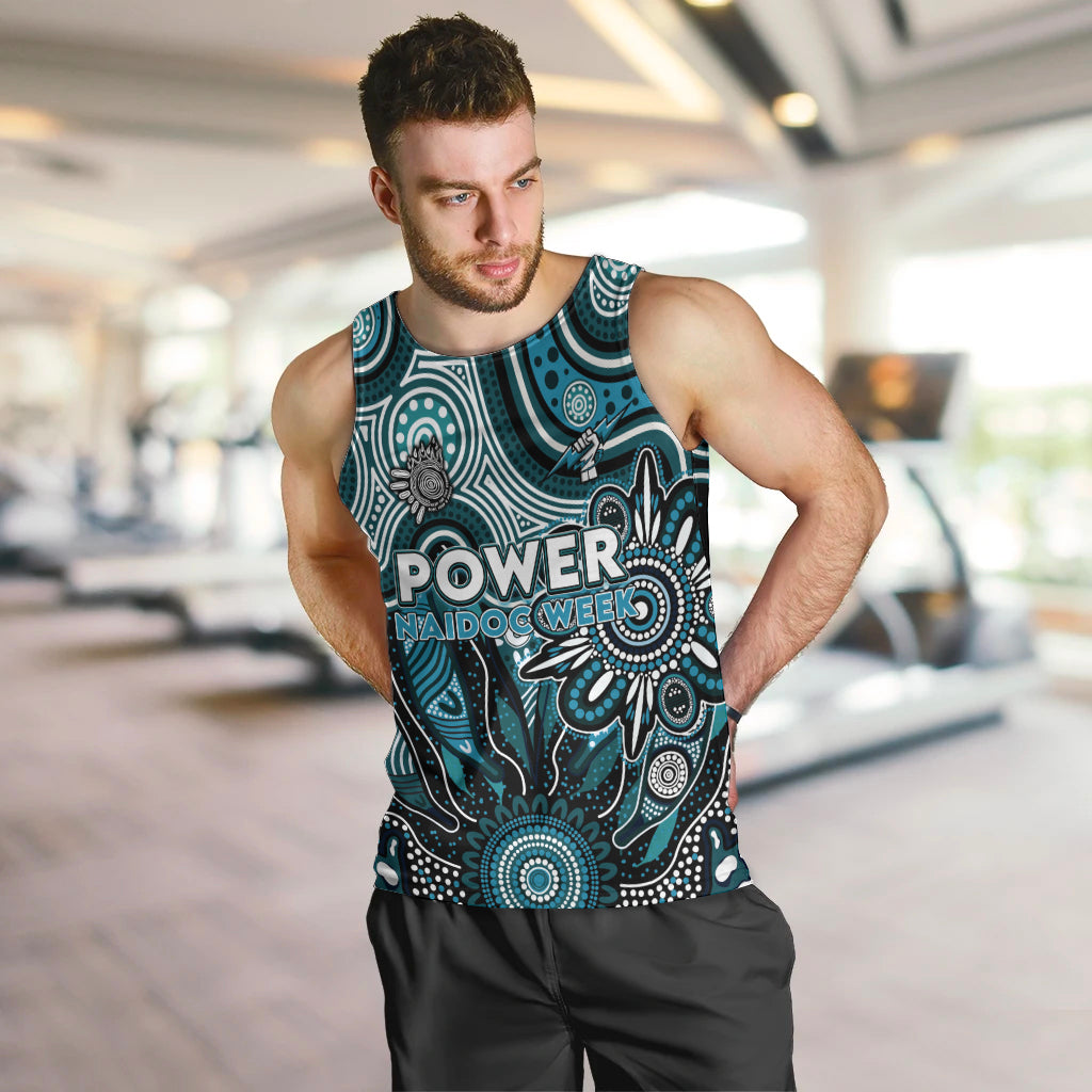 Personalised Power NAIDOC Week 2024 Men Tank Top Aussie Aboriginal Art