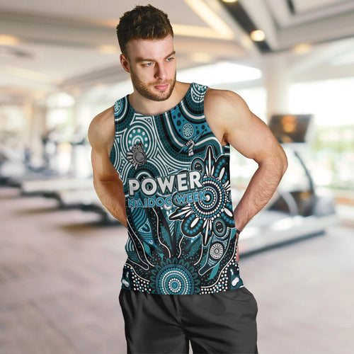 Personalised Power NAIDOC Week 2024 Men Tank Top Aussie Aboriginal Art