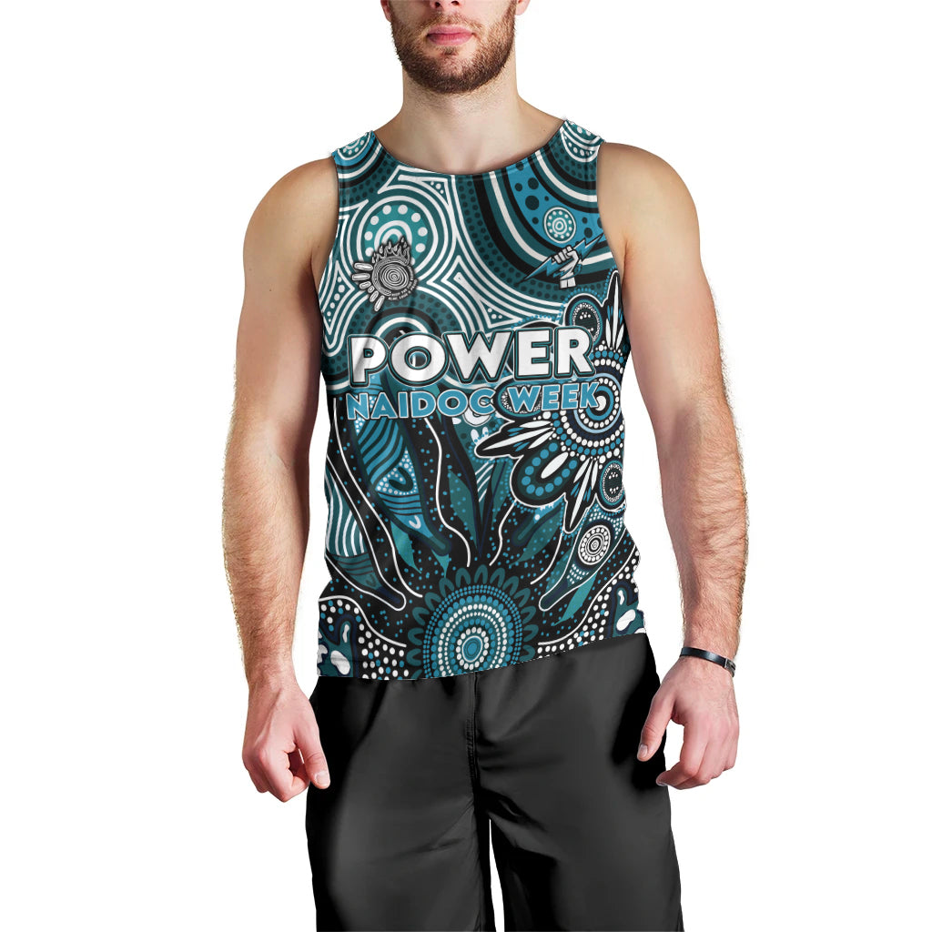 Personalised Power NAIDOC Week 2024 Men Tank Top Aussie Aboriginal Art
