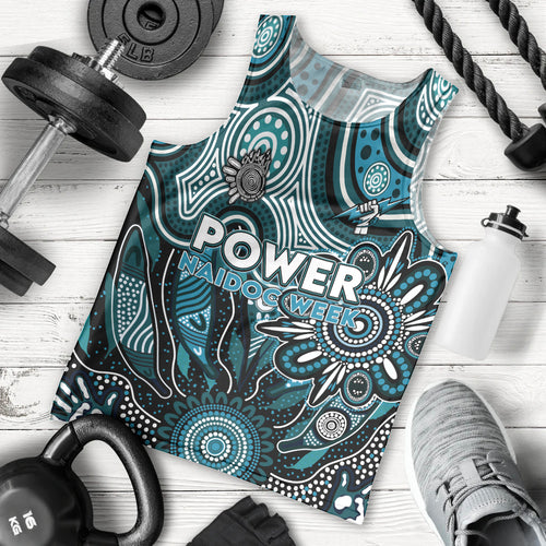 Personalised Power NAIDOC Week 2024 Men Tank Top Aussie Aboriginal Art