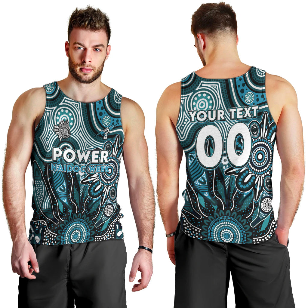 Personalised Power NAIDOC Week 2024 Men Tank Top Aussie Aboriginal Art