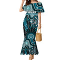 Personalised Power NAIDOC Week 2024 Mermaid Dress Aussie Aboriginal Art