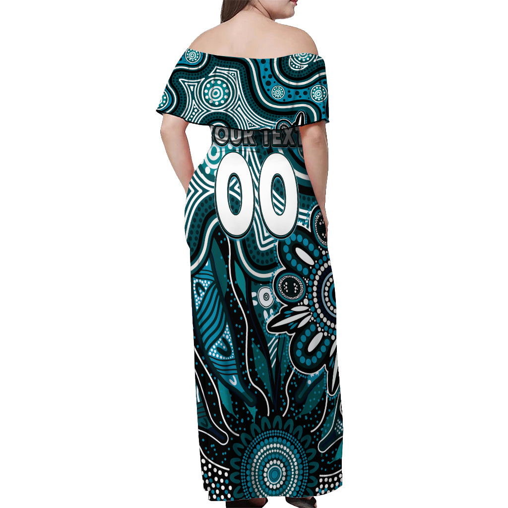 Personalised Power NAIDOC Week 2024 Off Shoulder Maxi Dress Aussie Aboriginal Art