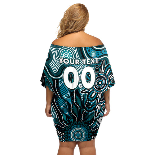 Personalised Power NAIDOC Week 2024 Off Shoulder Short Dress Aussie Aboriginal Art