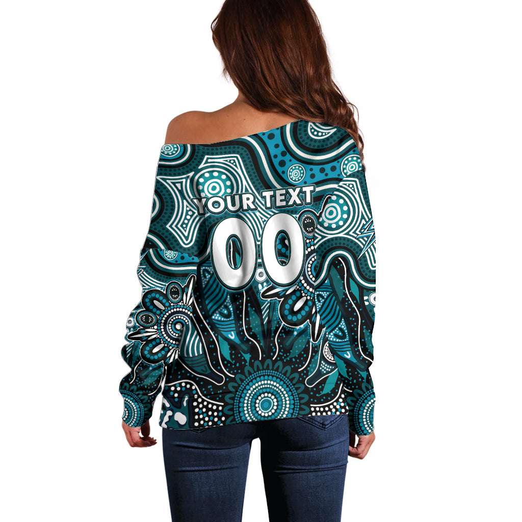 Personalised Power NAIDOC Week 2024 Off Shoulder Sweater Aussie Aboriginal Art