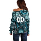 Personalised Power NAIDOC Week 2024 Off Shoulder Sweater Aussie Aboriginal Art