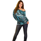 Personalised Power NAIDOC Week 2024 Off Shoulder Sweater Aussie Aboriginal Art