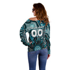 Personalised Power NAIDOC Week 2024 Off Shoulder Sweater Aussie Aboriginal Art