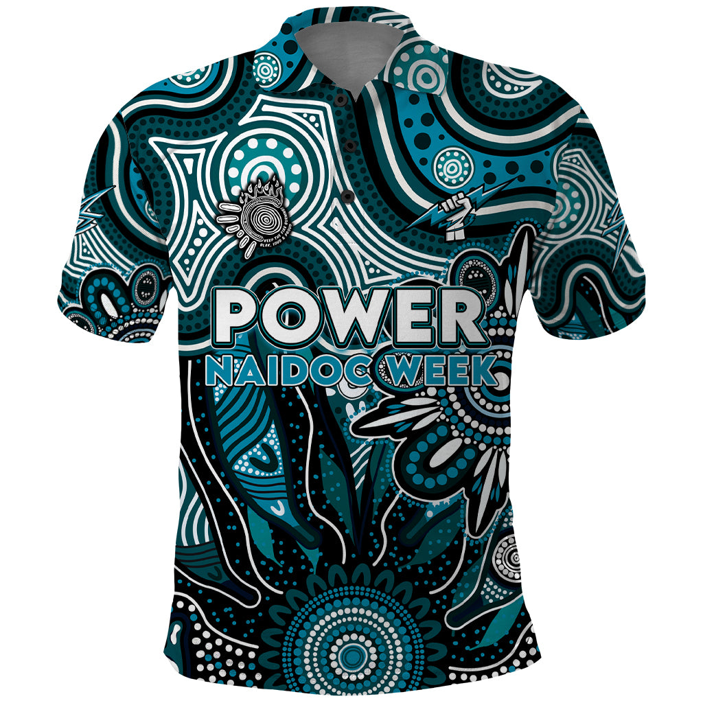 Personalised Power NAIDOC Week 2024 Polo Shirt Aussie Aboriginal Art