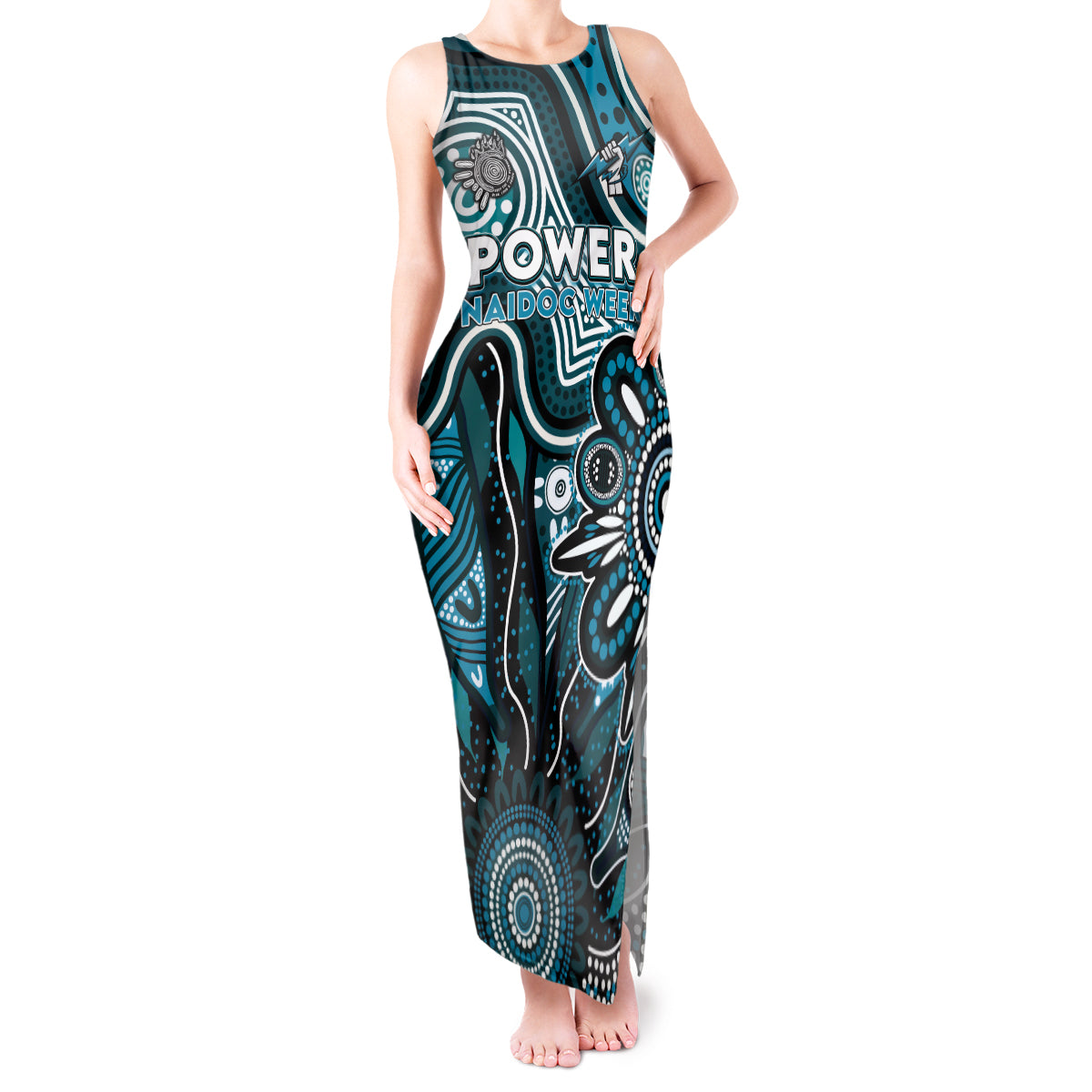 Personalised Power NAIDOC Week 2024 Tank Maxi Dress Aussie Aboriginal Art