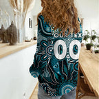 Personalised Power NAIDOC Week 2024 Women Casual Shirt Aussie Aboriginal Art