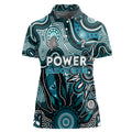 Personalised Power NAIDOC Week 2024 Women Polo Shirt Aussie Aboriginal Art