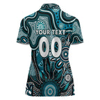 Personalised Power NAIDOC Week 2024 Women Polo Shirt Aussie Aboriginal Art